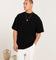 Carre Terry Oversized T-Shirt Black