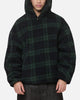 Carre Sherpa Hooded Jumper Tartan Plaid