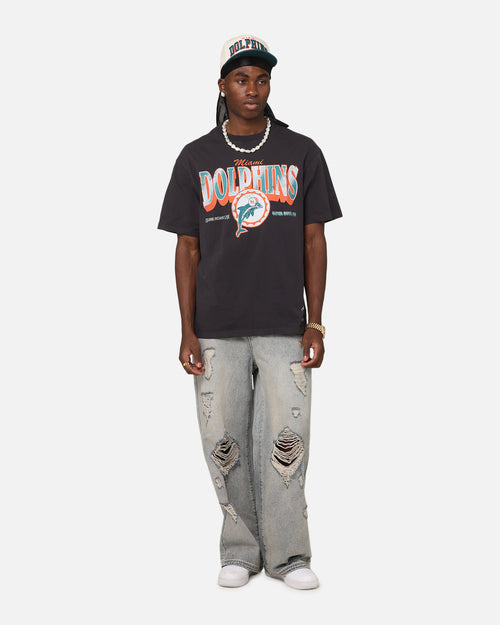 Mitchell & Ness Miami Dolphins Arch T-Shirt Faded Black