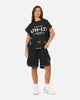 Saint Morta Athletc Cut Off Sweat T-Shirt Washed Black