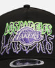 New Era Los Angeles Lakers 'Spooky Script' 9FORTY A-Frame Snapback Black/Green/Purple