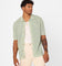 XXIII Zyair Knit Rib Button Up Shirt Sage