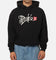 S Double Brush Pullover Hoodie Black