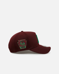 New Era Oakland Athletics 'Frosted Burgundy' 9FORTY A-Frame Snapback Burgundy