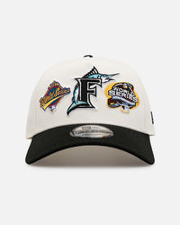 New Era Miami Marlins 'World Series Logo' 9FORTY A-Frame Snapback Chrome