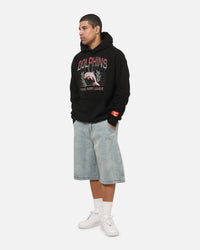 Bleacher Athletic Dolphins NRL Adult Club Wreath Hoodie Black