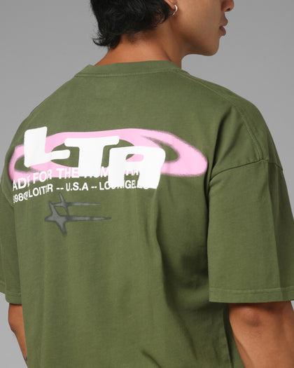 Loiter Shadowmark T-Shirt Olive Green