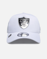 New Era Las Vegas Raiders 'White Silver' 9FORTY A-Frame Snapback White/Silver