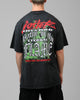 Loiter Inferno Drop T-Shirt Black Acidwash