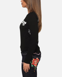 Ed Hardy Women's Tiger Long Sleeve T-Shirt Black