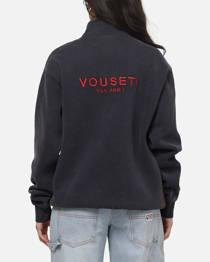 Vouseti The OG Quarter Zip Crewneck Navy