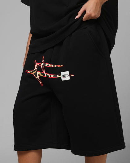 Loiter Hybrid Premium Shorts Black/Leopard