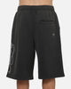 Saint Morta Scripted Baggy Shorts Washed Black