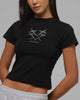 Loiter Women's Star Baby T-Shirt Black