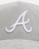 47 Brand Atlanta Braves 'Ultrasuede' '47 MVP DT Strapback Gray/White