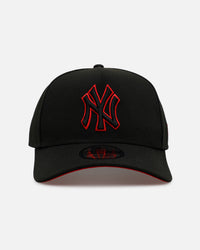 New Era New York Yankees 'Easy Black And Scarlet' 9FORTY A-Frame Snapback Black/Scarlet
