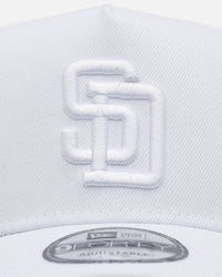New Era San Diego Padres 'Easy White' 9FORTY A-Frame Snapback White/White