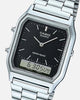 Casio AQ230A-1D Watch Silver/Black