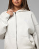 Loiter Pearl Zip Hoodie Off White