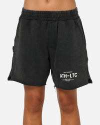 Saint Morta Athltc Sweat Shorts Washed Black