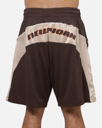 Mitchell & Ness New York Knicks Y2K Mesh Shorts Seal Brown