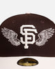 New Era San Francisco Giants 'Team Wings' 59FIFTY Fitted Dark Brown
