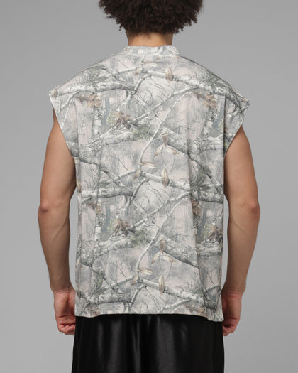 Loiter Script Muscle T-Shirt Hunter Camo