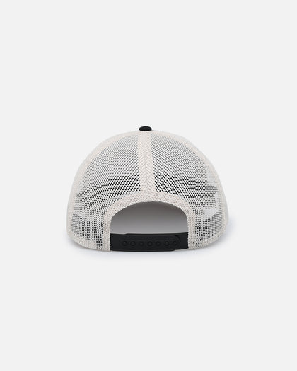 American Needle Twill Valin Patch Trucker Snapback Ivory/Black