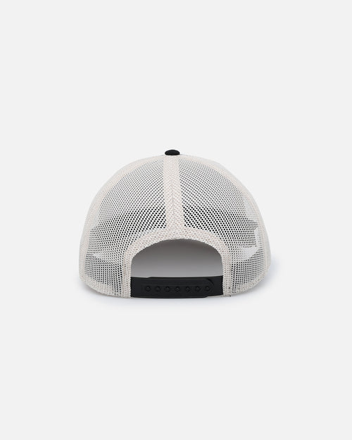 American Needle Twill Valin Patch Trucker Snapback Ivory/Black