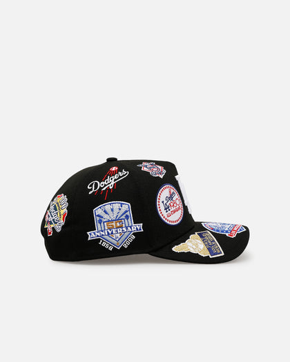 New Era Los Angeles Dodgers 'All Over Embroidery' 9FORTY A-Frame Snapback Black