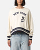 Pro Standard Women's New York Yankees Retro Classics Crewneck Eggshell/Midnight Navy