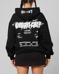 Loiter Rave Zip Hoodie Black