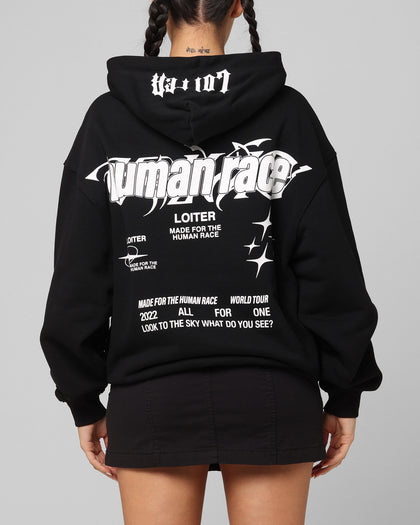 Loiter Rave Zip Hoodie Black