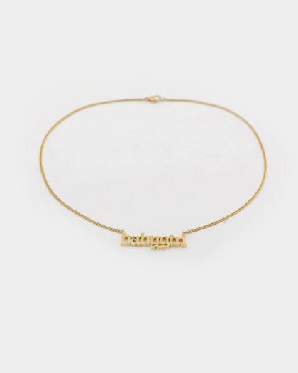 Raising Hell Women's 18" Babygirl Pendant Gold