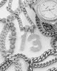 Saint Morta Men's Iced College Pendant Iced White Gold