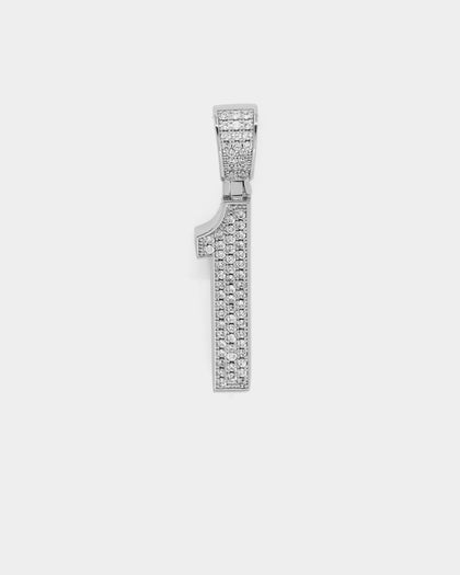 Saint Morta Men's Iced College Pendant Iced White Gold