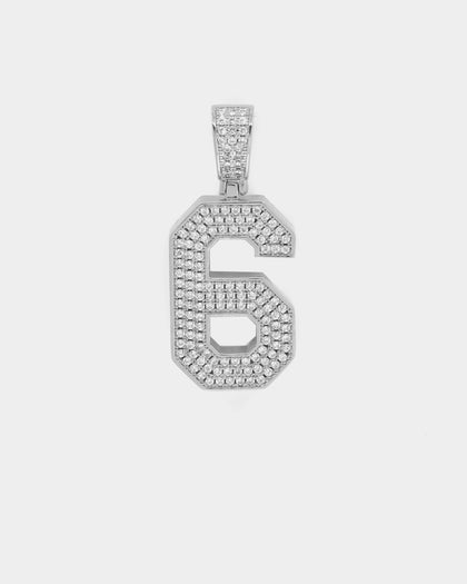 Saint Morta Men's Iced College Pendant Iced White Gold