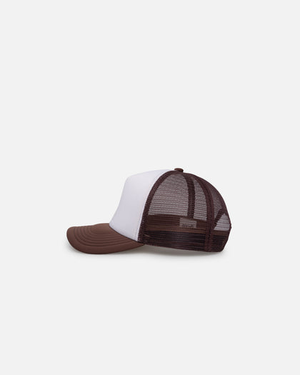 Goat Crew Trucker Mesh Cap White/Brown