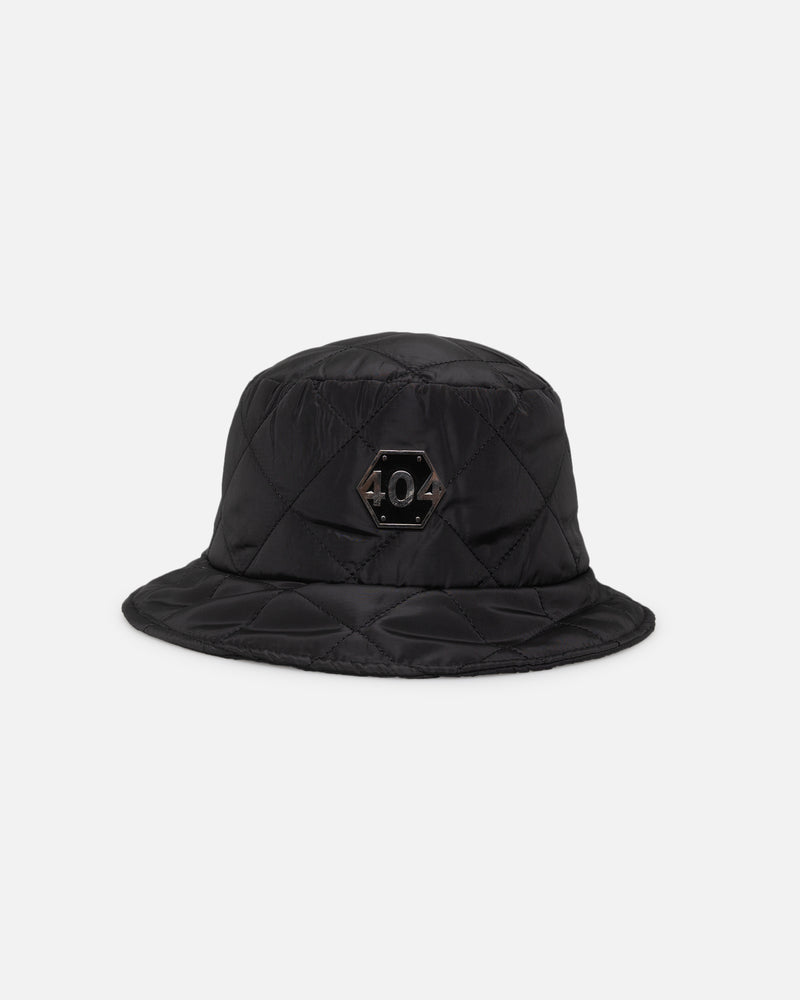 404 Quilted Bucket Hat Black