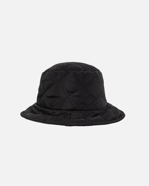 404 Quilted Bucket Hat Black