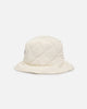 404 Quilted Bucket Hat Off White
