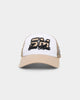 Saint Morta Moto Trucker Snapback Stone/White