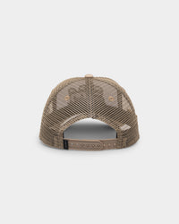Saint Morta Moto Trucker Snapback Stone/White