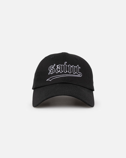 Saint Morta All Star Embroidered 6 Panel Strapback Black/White