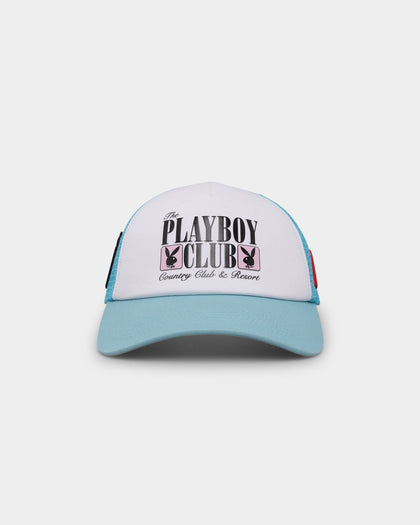 Playboy X Culture Kings Club Trucker Snapback Light Blue