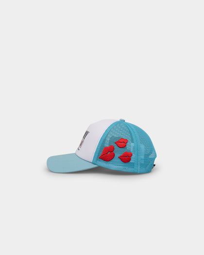 Playboy X Culture Kings Club Trucker Snapback Light Blue