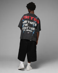 Loiter X WWE Stone Cold Rhinestone T-Shirt Black