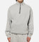 American Thrift Leisure Quarter Zip Mock Neck Sweater Grey Marle