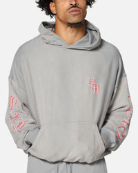 Saint Morta Hardcore Boxy Hoodie Sunfade Grey