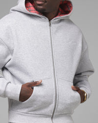 Loiter Body Shop Hoodie Grey Marle